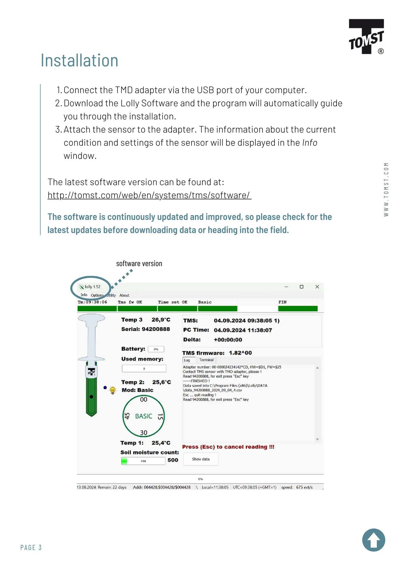 Lolly Software Handbook - page 3