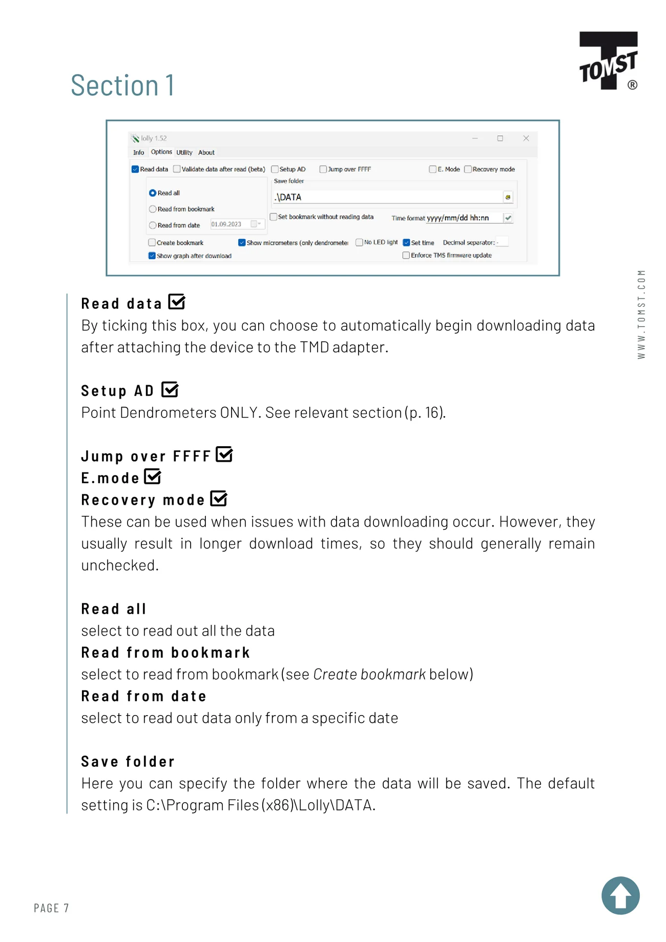 Lolly Software Handbook - page 7