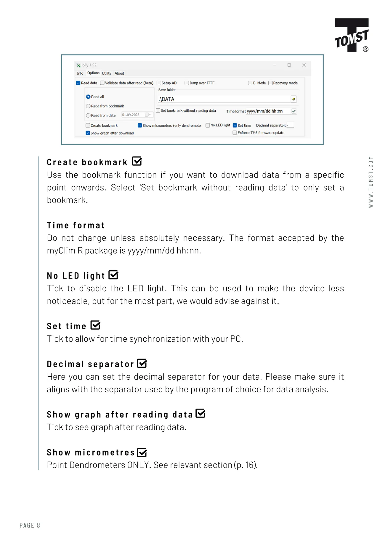 Lolly Software Handbook - page 8