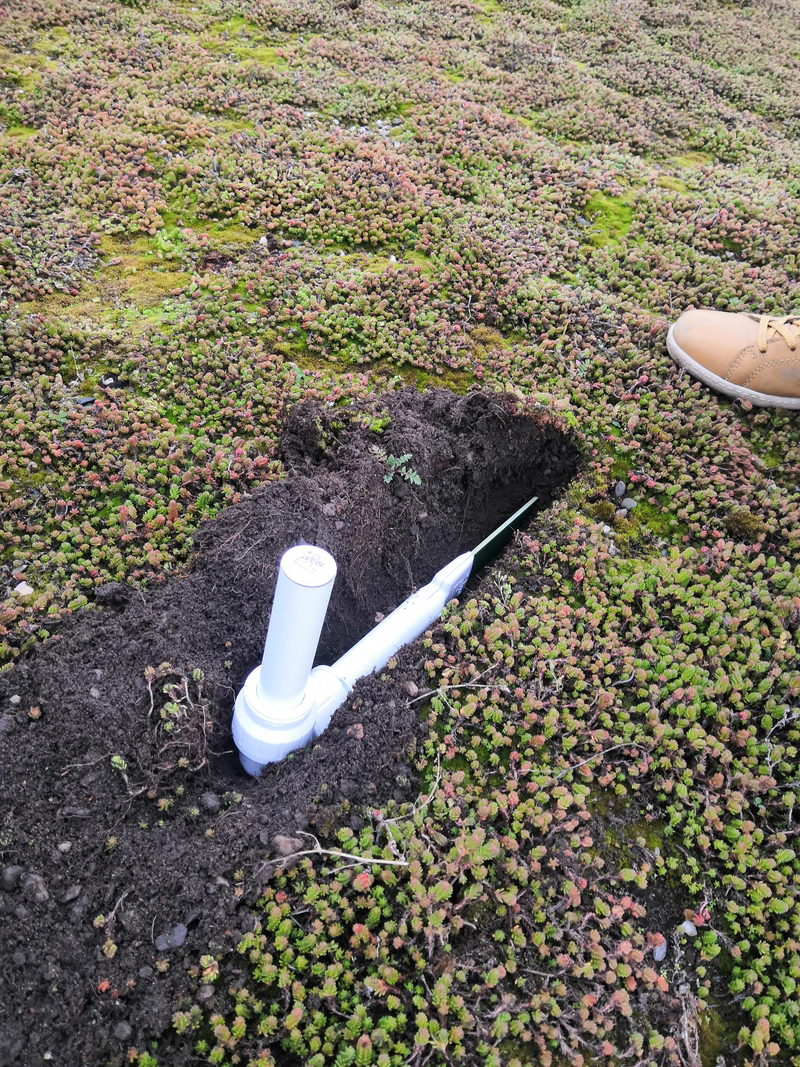 Installing a TMS Bend into its trench